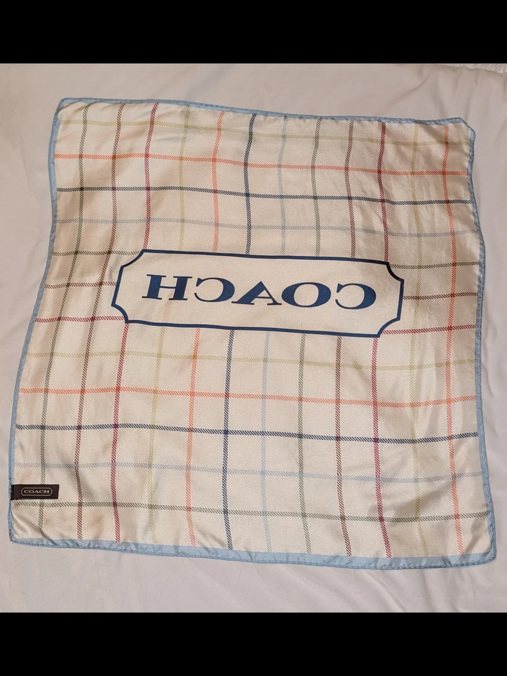 Coach Heritage Tattersall Silk Scarf 21